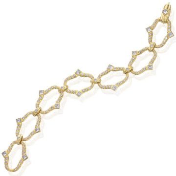 Gumuchian Secret Garden Motif 18k Gold Diamond Bracelet