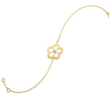 Gumuchian G. Boutique 18k Yellow Gold Diamond Daisy Bracelet