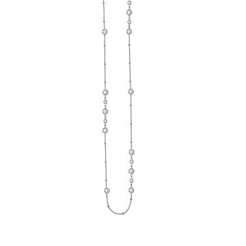 Midas Sterling Silver Long and Lovely CZ Chain