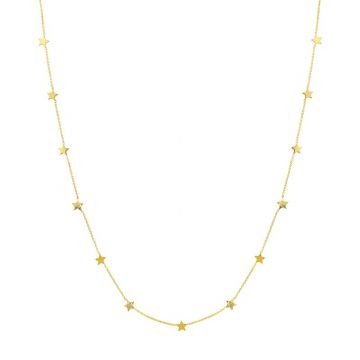 Midas 14k Yellow Gold Adjustable Star station Diamond Necklace