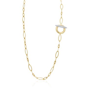 Gumuchian Anitia G 18k Two Tone Gold Toggle Necklace