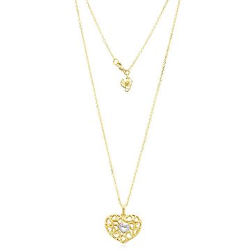 Gumuchian 18k Yellow Gold Diamond Tiny Hearts Heart Motif Pendant