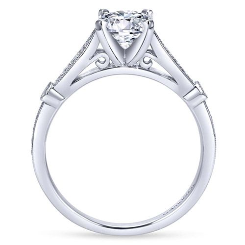 14K White Gold 0.17ct Diamond Engagement Ring