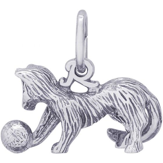 Rembrandt Cat Charm, Sterling Silver